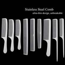Cargar imagen en el visor de la galería, Stainless Steel Silver Metal Barber Comb | UBEATOR