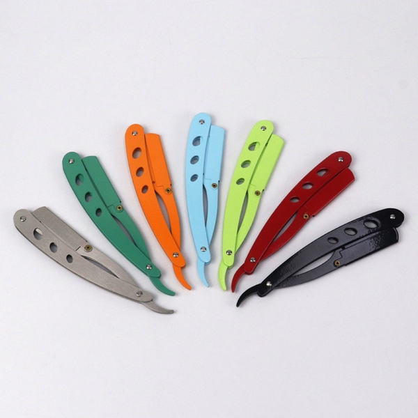 Colored Manual Shaver Stainless Steel Sharp Barber Razor Folding Razor ...