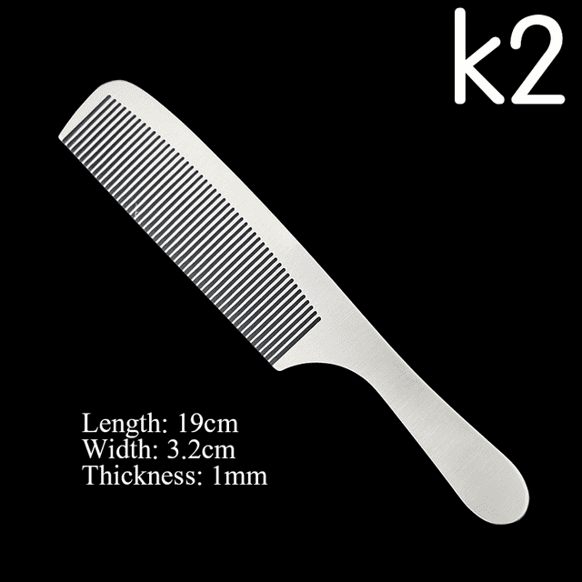 Stainless Steel Silver Metal Barber Comb | UBEATOR