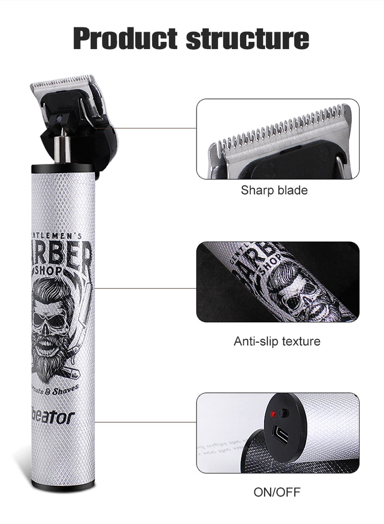 Hair Clippers Cordless Rechargeable Grooming Kits T-Blade Close Cutting Trimmer