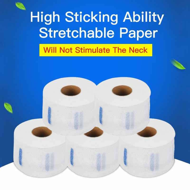 Disposable Neck Paper Strips (White,Black,Green Color)