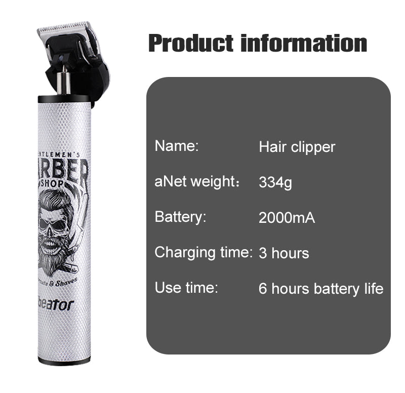 Hair Clippers Cordless Rechargeable Grooming Kits T-Blade Close Cutting Trimmer