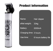 Afbeelding in Gallery-weergave laden, Hair Clippers Cordless Rechargeable Grooming Kits T-Blade Close Cutting Trimmer