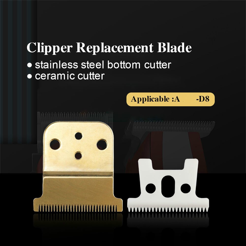 2-pcs-set-replacement-hair-clipper-blades-stainless-steel-barber-hairdressing-cutting-trimmer-blade-with-screws-clipper-blade | UBEATOR