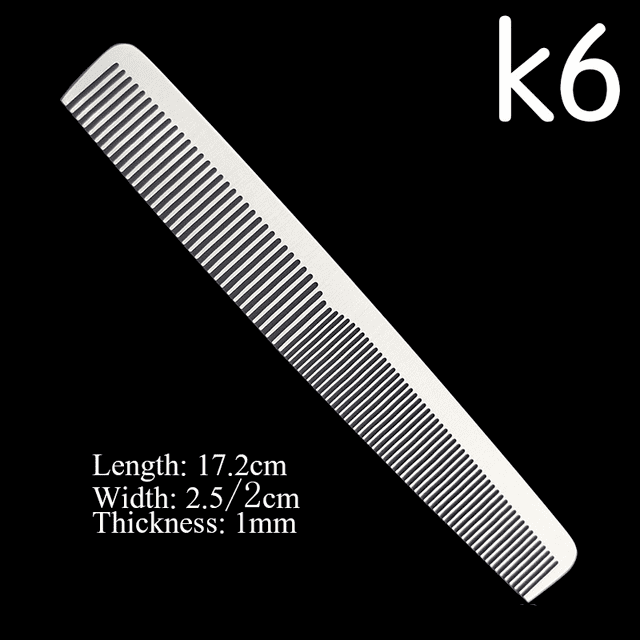 Stainless Steel Silver Metal Barber Comb | UBEATOR