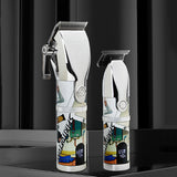 BR BARBERS CORDLESS PROFESSIONAL HAIR CLIPPER SET WITH CARTOON PATTERN【SAVE 10% BUNDLE】