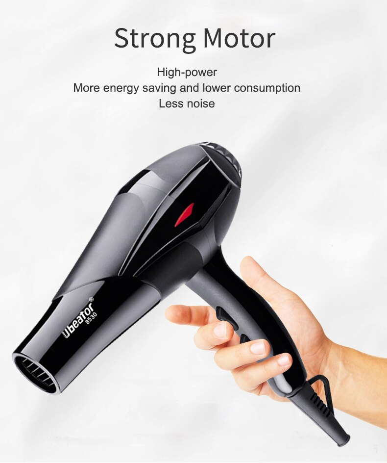 Strong Power Hair Dryer for Hairdressing Barber Salon Tools Blow Dryer Low Hairdryer Hair Dryer Fan 220-240V