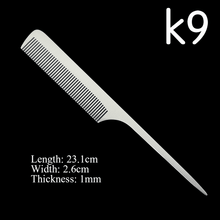 Cargar imagen en el visor de la galería, Stainless Steel Silver Metal Barber Comb | UBEATOR