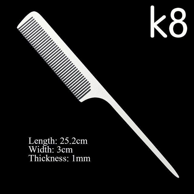Stainless Steel Silver Metal Barber Comb | UBEATOR