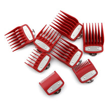 Load image into Gallery viewer, 8 Sizes Metal Hair Clipper Guide Red Color 