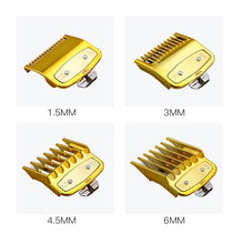 Load image into Gallery viewer, 8 Sizes Metal Hair Clipper Guide Gold