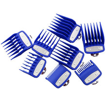 Load image into Gallery viewer, 8 Sizes Metal Hair Clipper Guide Blue Color