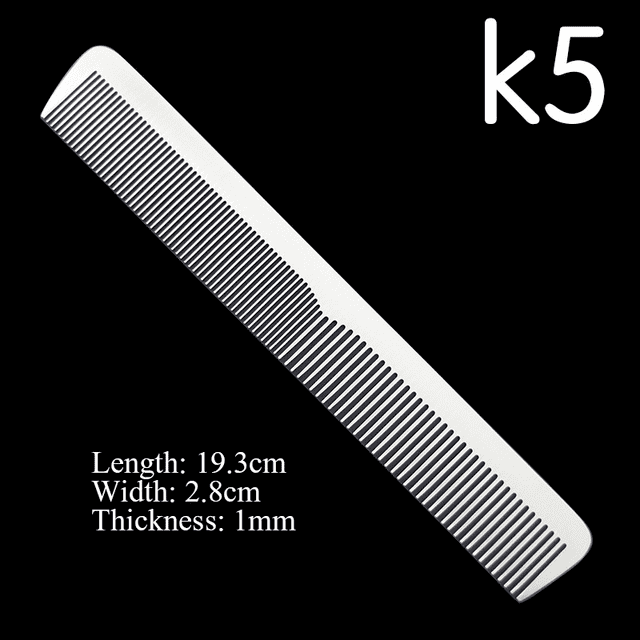 Stainless Steel Silver Metal Barber Comb | UBEATOR