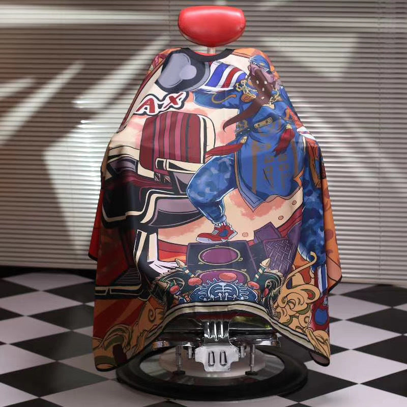 TRU BARBER Silicone neck cape, 100% Polyester