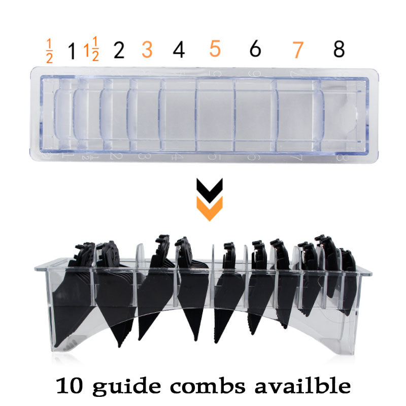 8*Clipper Metal Guide Combs For Wahl
