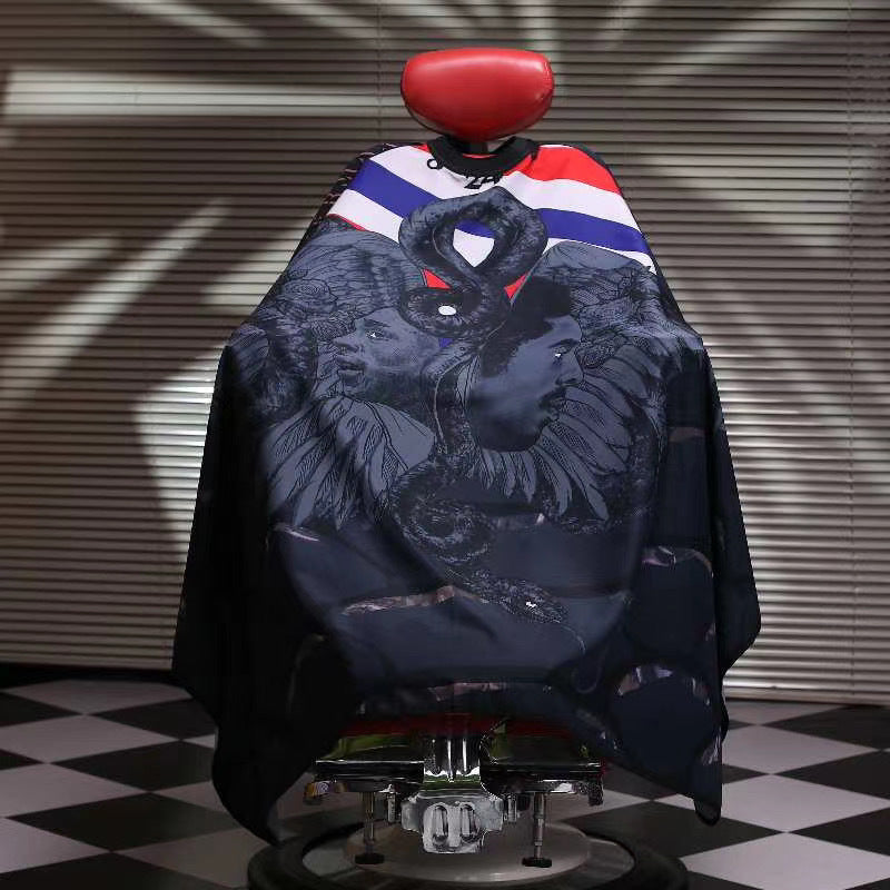 TRU BARBER Silicone neck cape, 100% Polyester