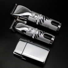 Carica l&#39;immagine nel visualizzatore di Gallery, BR BARBERS Professional Hair Clipper Silver Barber Set